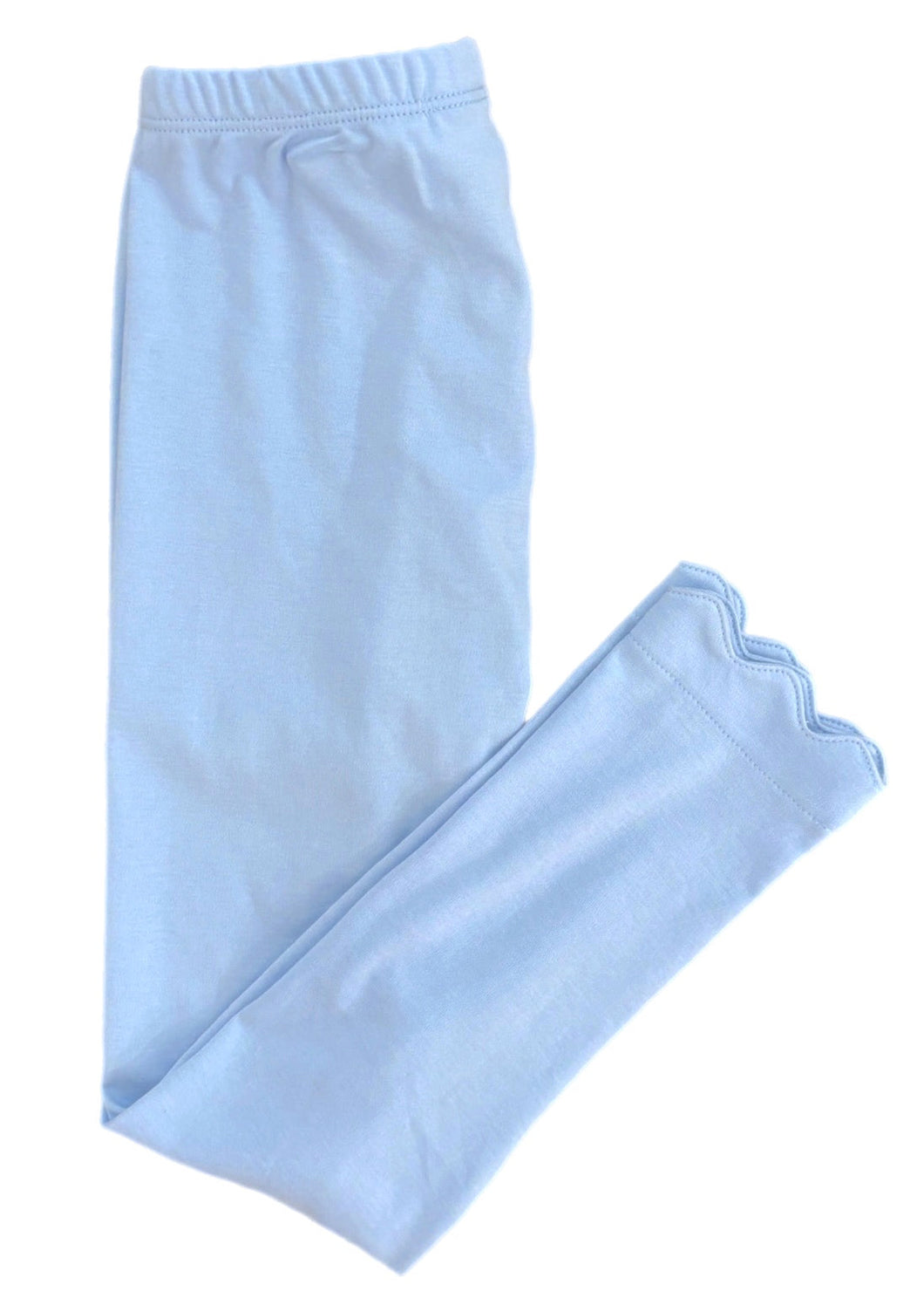 Light Blue Scallop Leggings, Basic Bows (Product)
