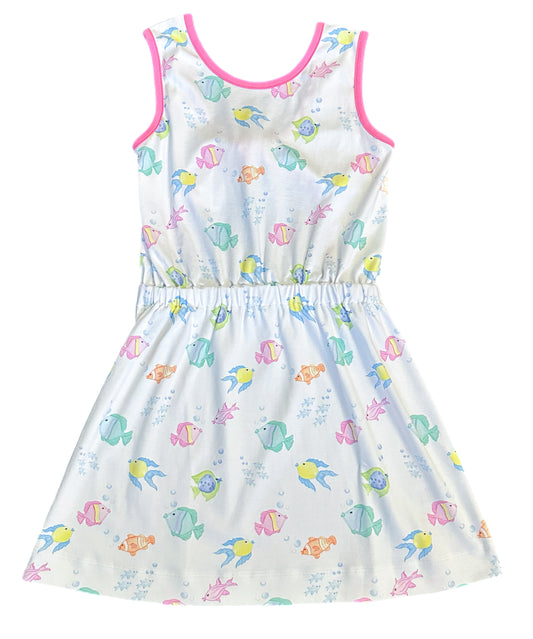 Kristin Knot Dress, O'Fishally Summer Knit (Ready to Ship)