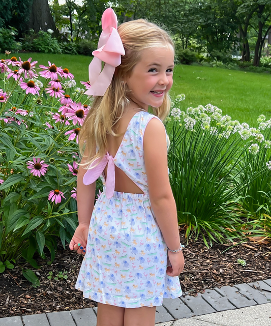 Kristin Knot Dress, ZOO-pendous (Ready to Ship)