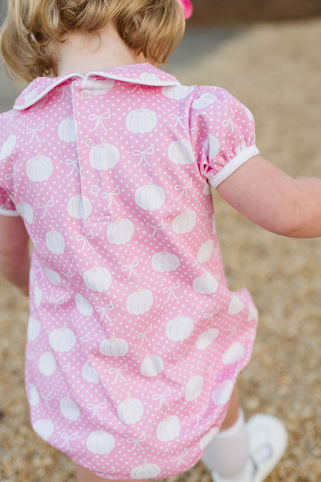Piper Knit Bubble, Pink Pumpkins