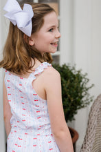 Claire Romper, Cherries and Bows (Ready to Ship)