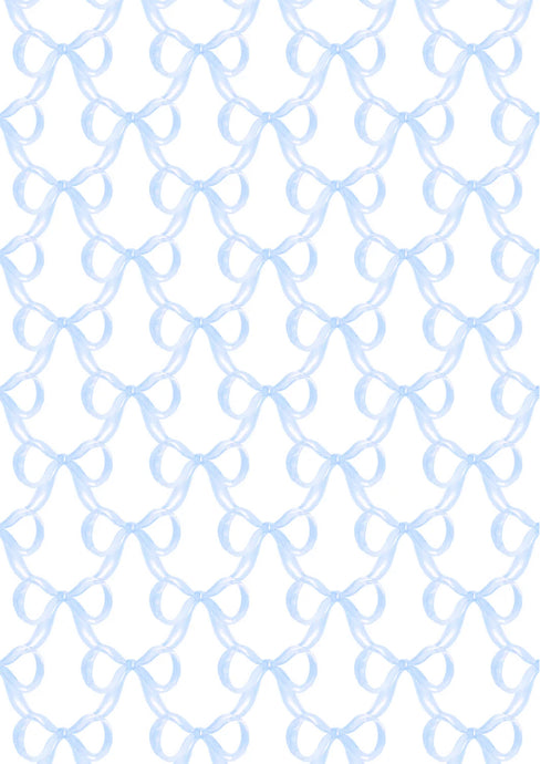 Light Blue Bows - Button Up Lounge Set BE