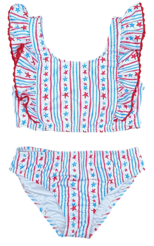 Loren Two Piece Swim, Patriotic Stars and Stripes online