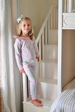 Two Piece Jammies, Pink Gingham Christmas Tree Lounge