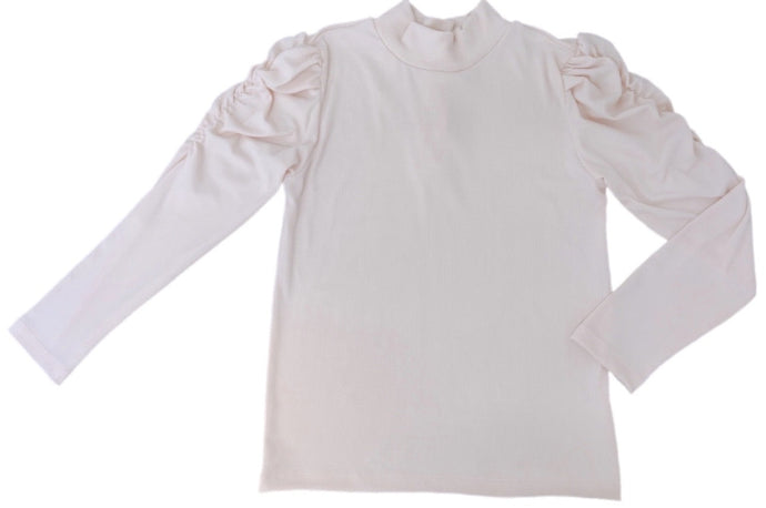 Long Sleeve Ribbed Top, Pink
