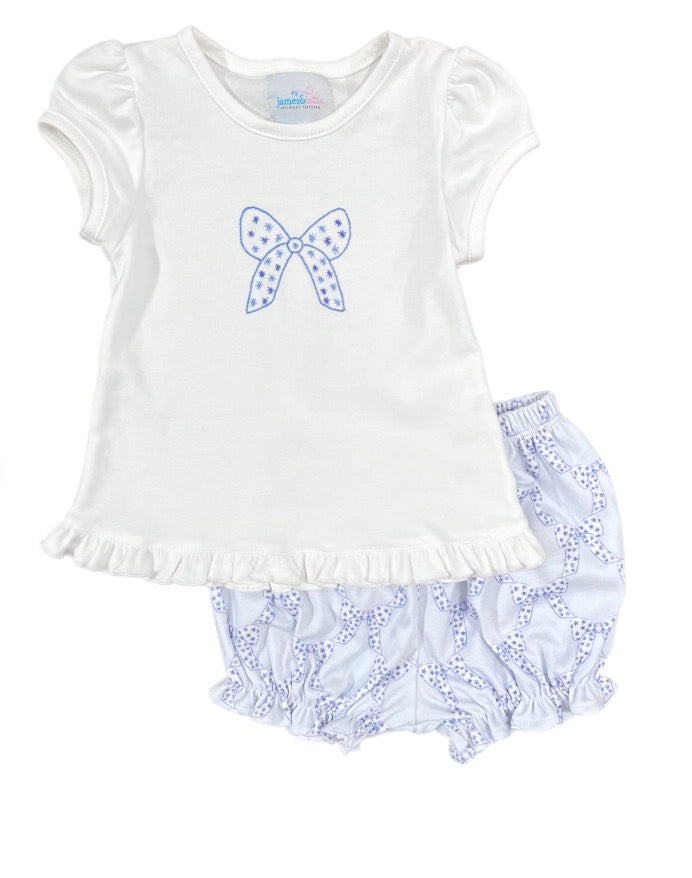 Girls Bloomer Set, Bows and Stars for All