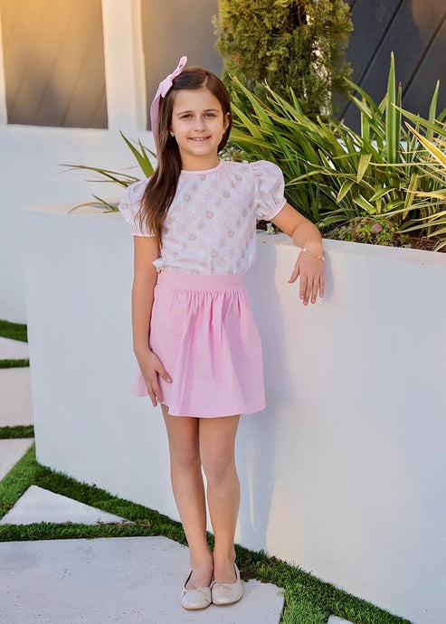 Kate Skirt Set, Pink Ornaments
