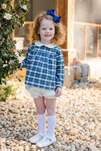 Sally Bloomer Set, Kelly Green Plaid
