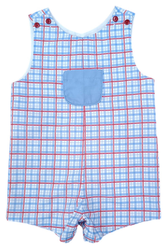 Emmett Jon Jon, Patriotic Plaid (Ready to Ship)