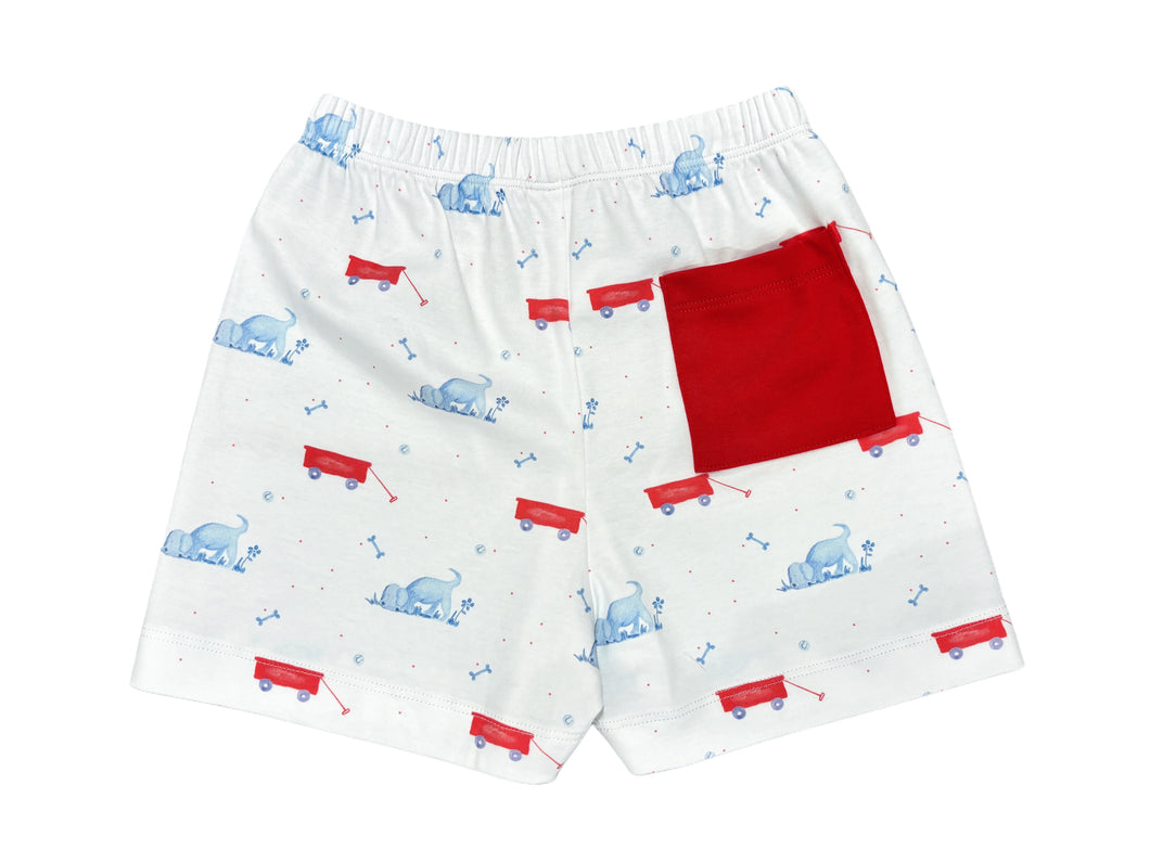 Conrad Shorts, Puppy Dog Tails Knit (Ready to Ship)