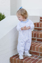 Lila Long Bubble, Blue Bows Knit