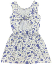 Kristin Knot Dress, Under the Sea (Ready to Ship)