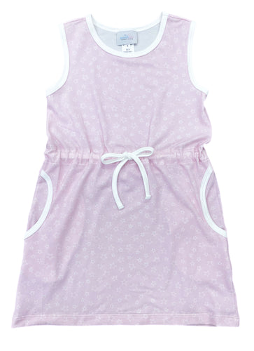 Camille Dress, Pink Stars Knit - BE (Ready to Ship)