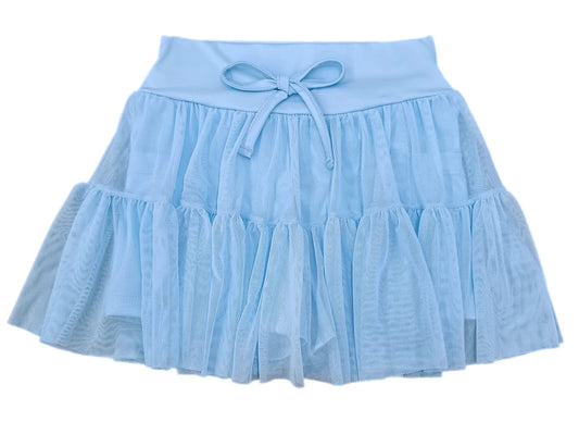 Tiered Skort BE, Light Blue (Ready to Ship)