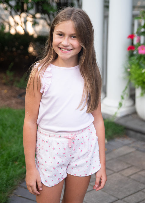 Libby Shorts, Strawberry Swiss Dot (BE)