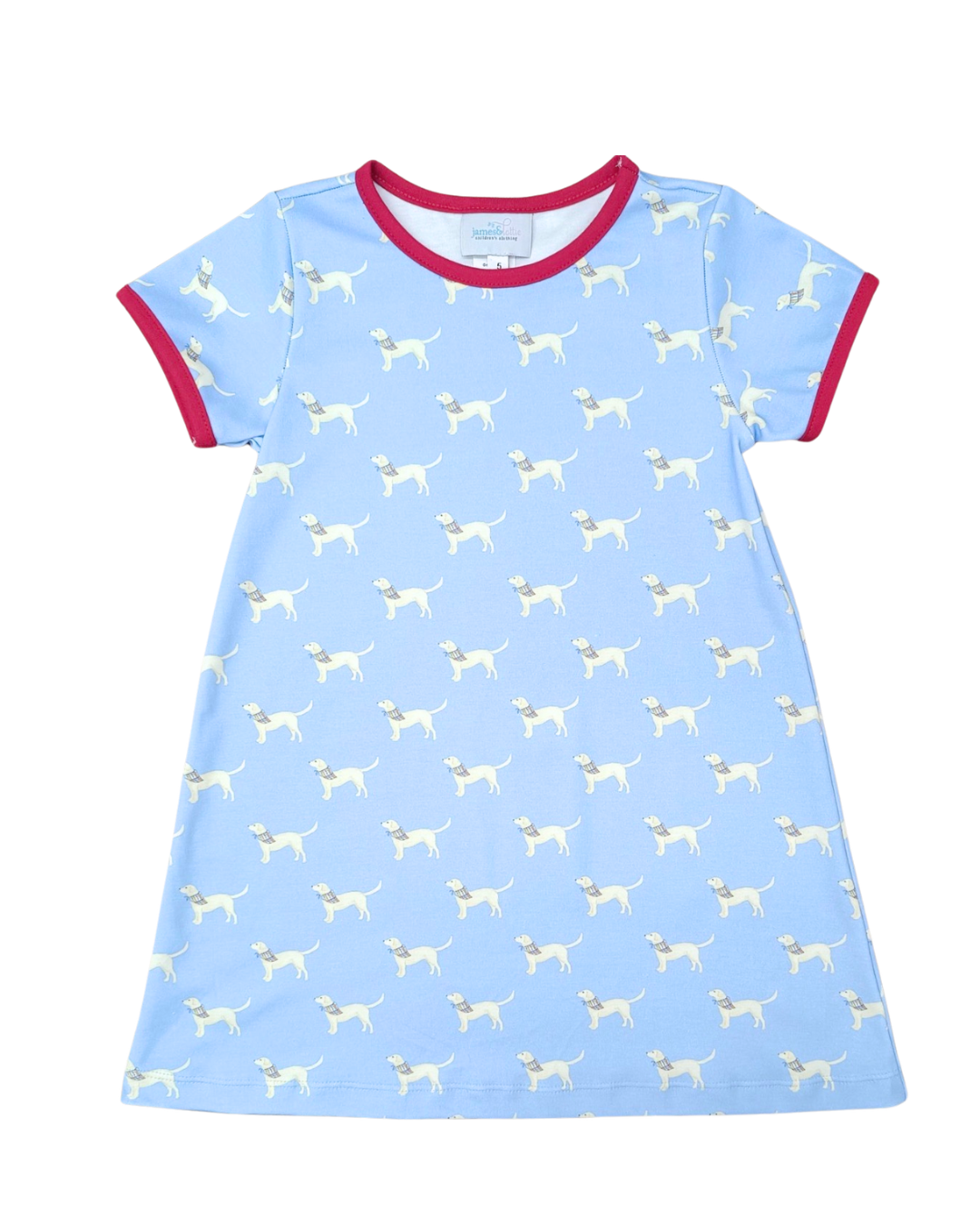 Pawfect Knit Girls Short Sleeve Play Dress