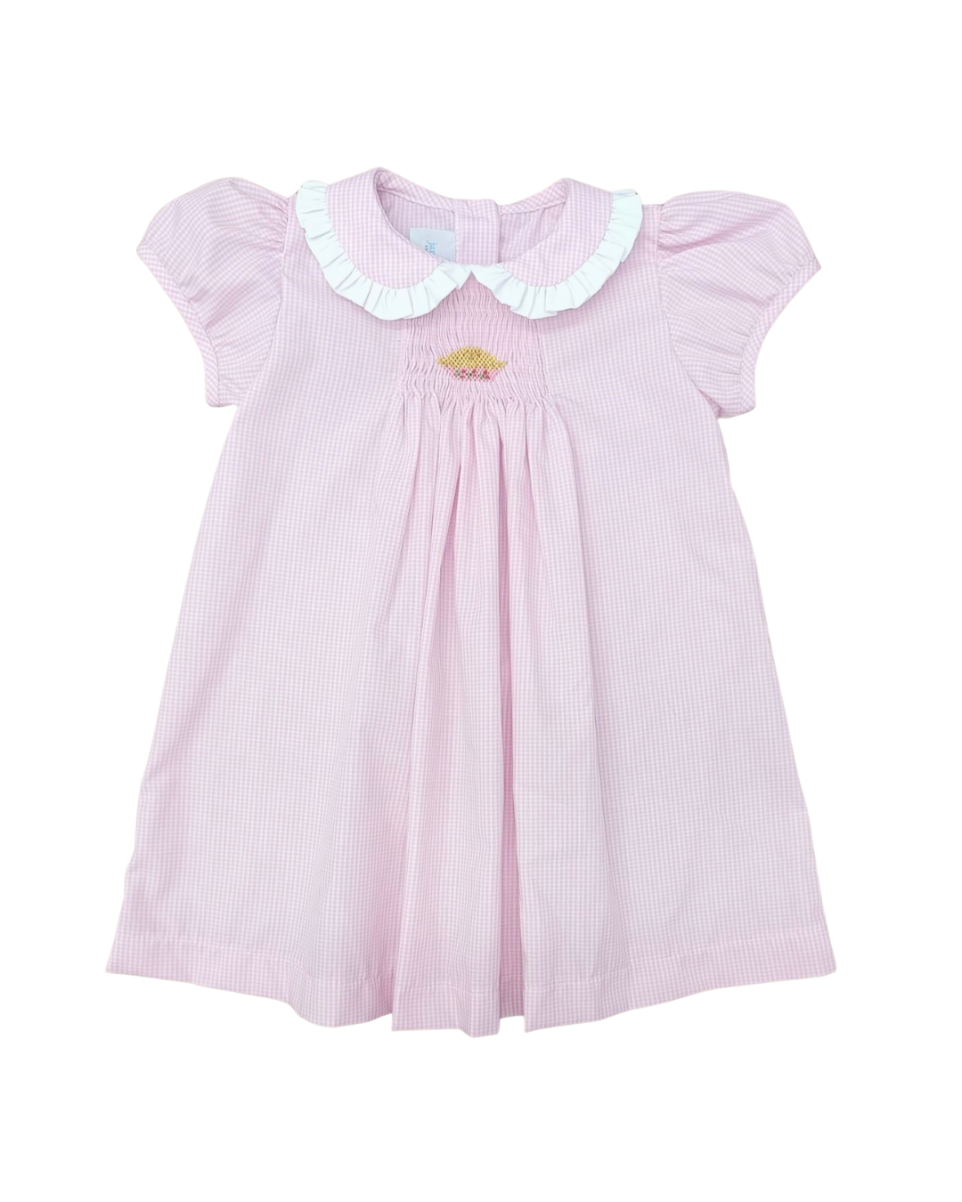 Cherry Pie Sage Smocked Dress