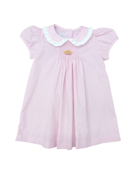 Cherry Pie Sage Smocked Dress