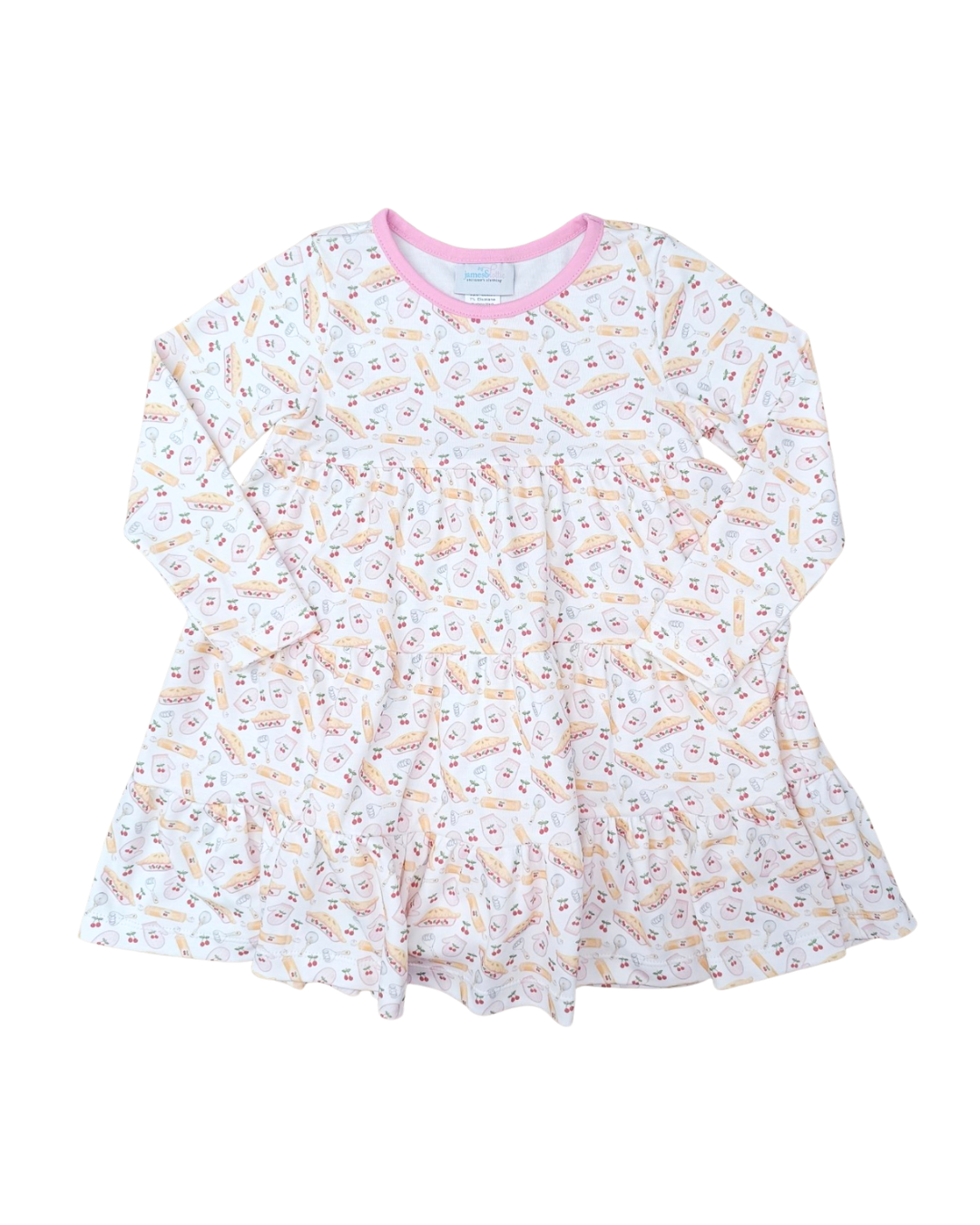 Cherry Pie Tally Twirl Dress- Knit