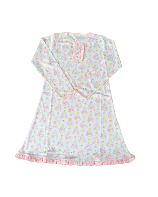 Christmas Tree Jammies- Girls Gown