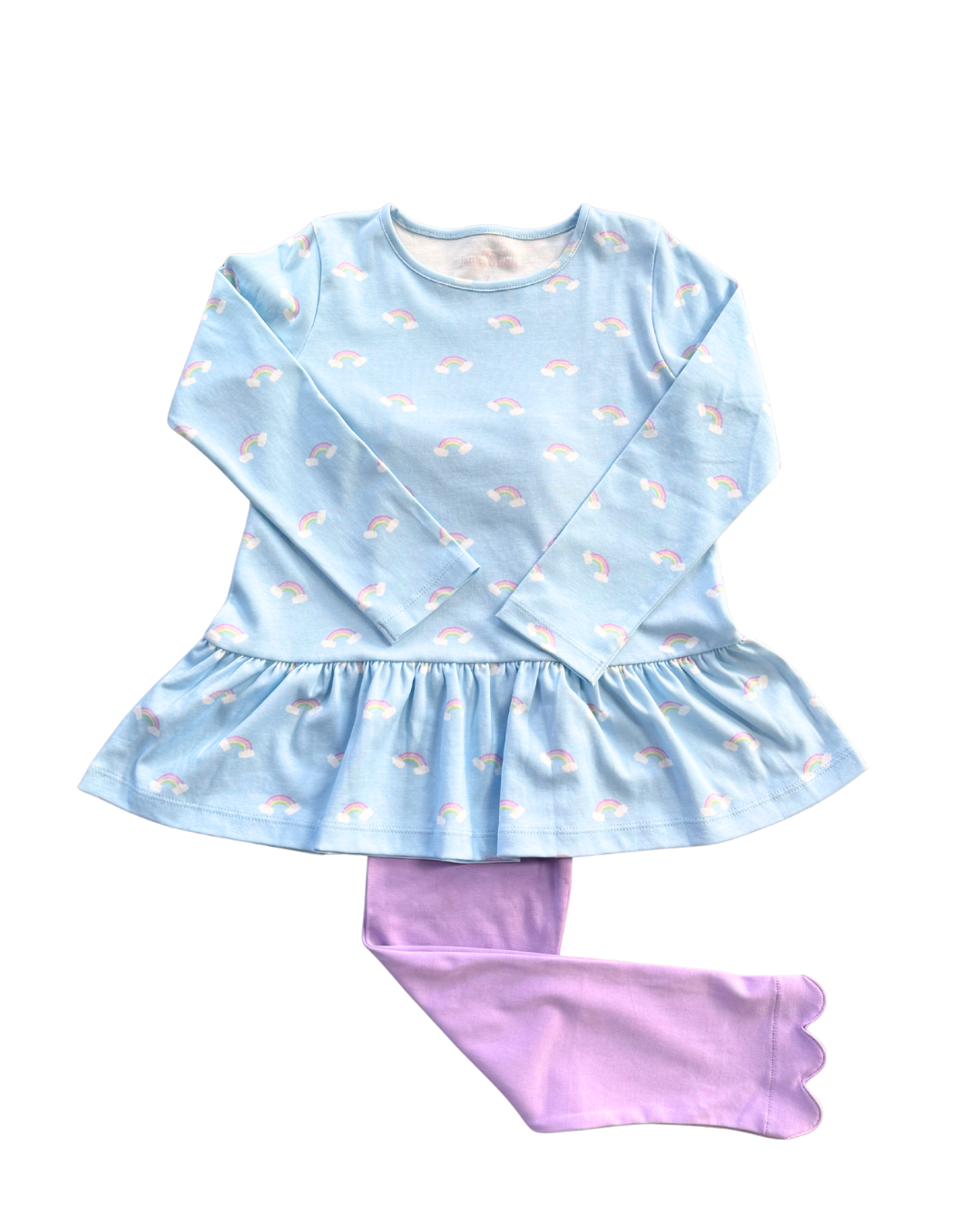 Rainbow Peggy Peplum Legging Set