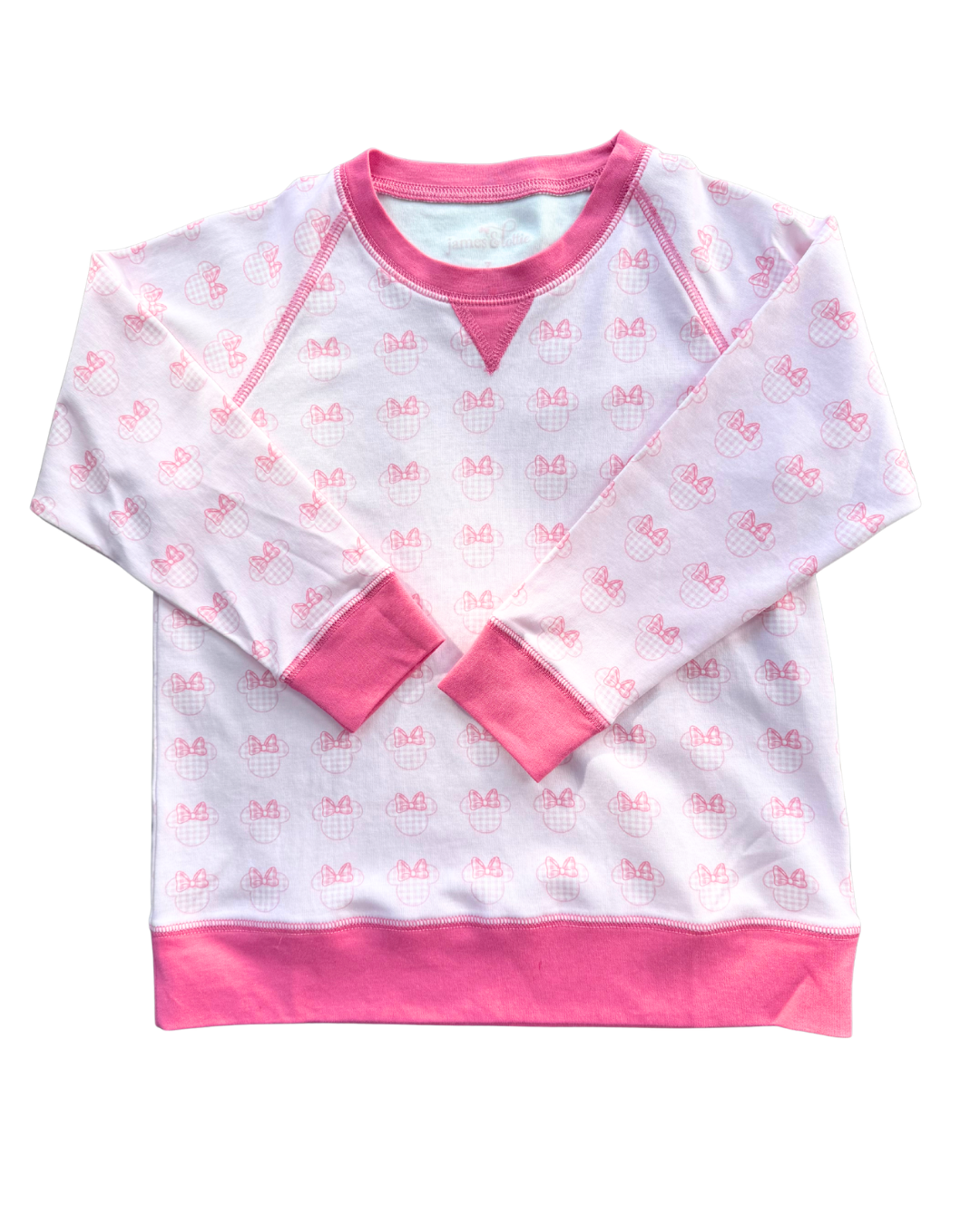 Pink Gingham Mouse Sidney Sweatshirt
