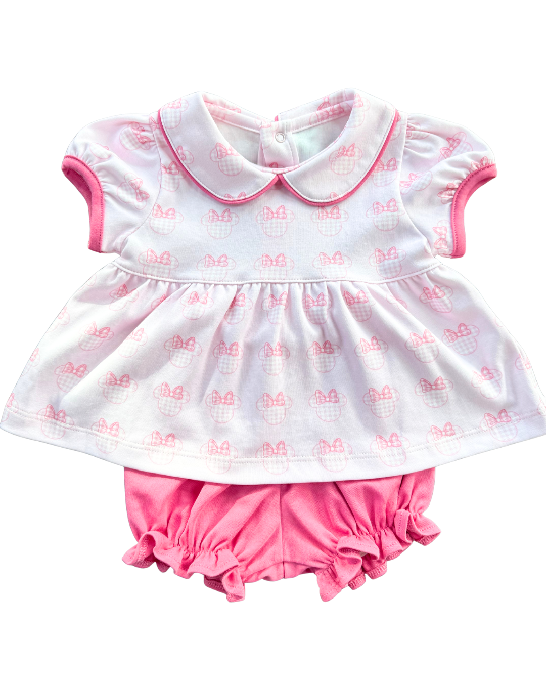 Pink Gingham Mouse Sally Bloomer Set