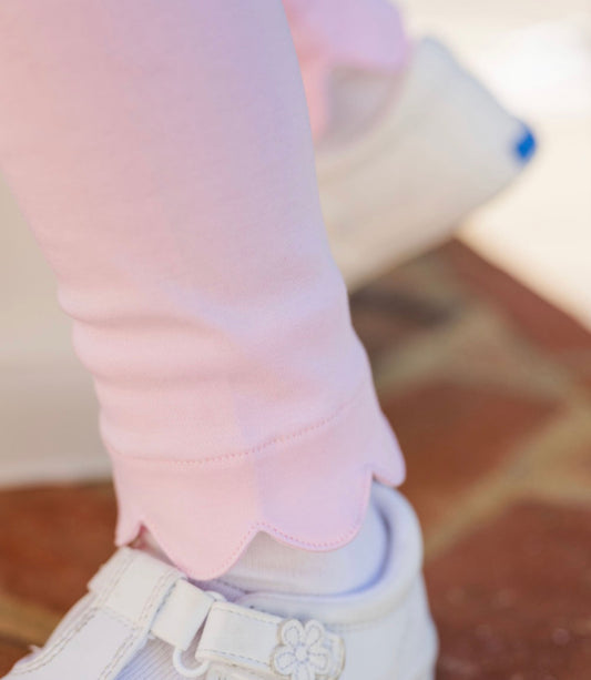 Pastel Mouse- Pink Scallop Legging
