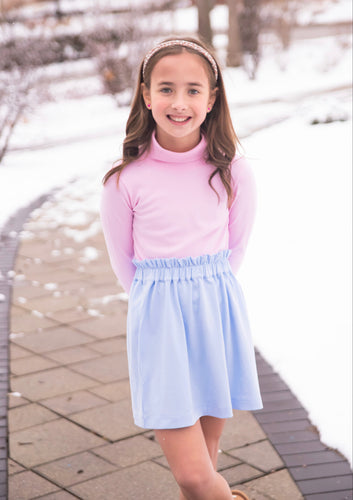 Basics Blakely Knit Skirt, Light Blue