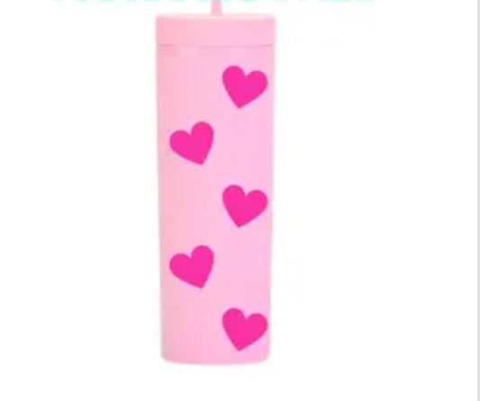 Heart Pink Tumbler, Lotties Version (Ready to Ship)
