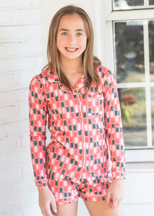 Button Up Lounge Set, Retro Christmas BE