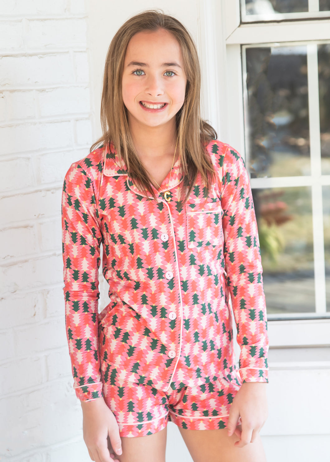 Button Up Lounge Set, Retro Christmas BE