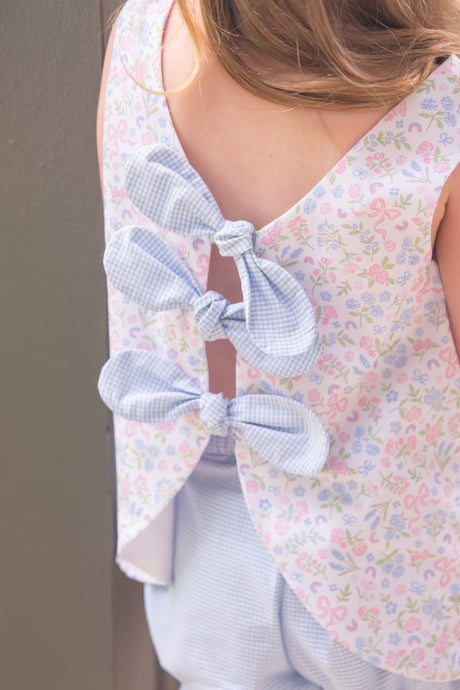 Kinley Bloomer/Ruffled Short Set, Blossoms and Bows