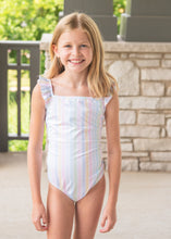 One Piece Swim, Pastel Stripe BE