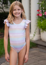One Piece Swim, Pastel Check BE