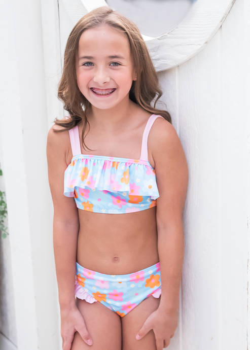 Alexia Two Piece Swim, Retro Floral