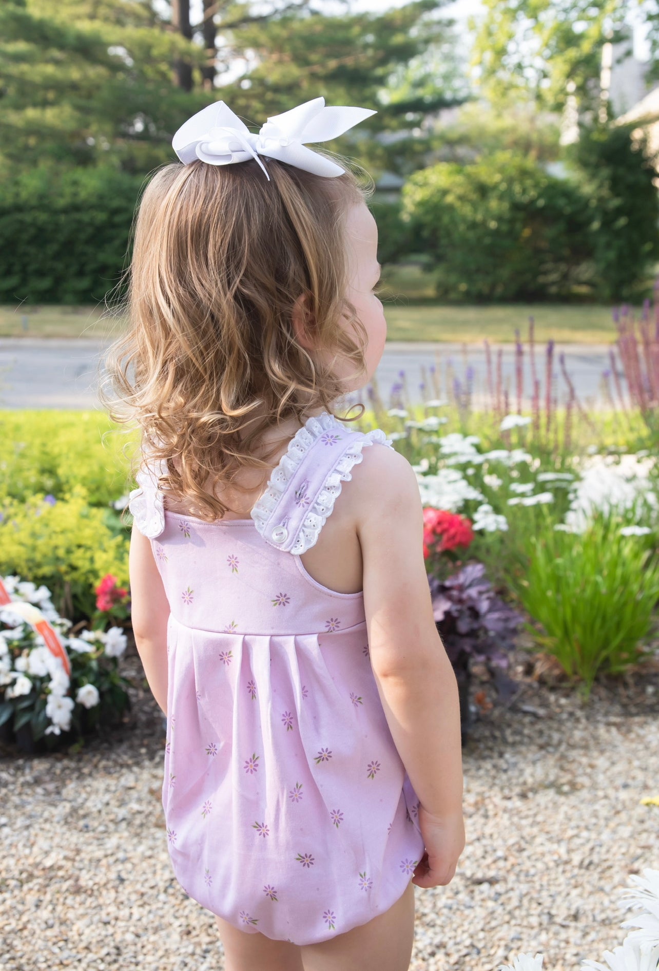 Mila Knit Bubble, Lavender Floral