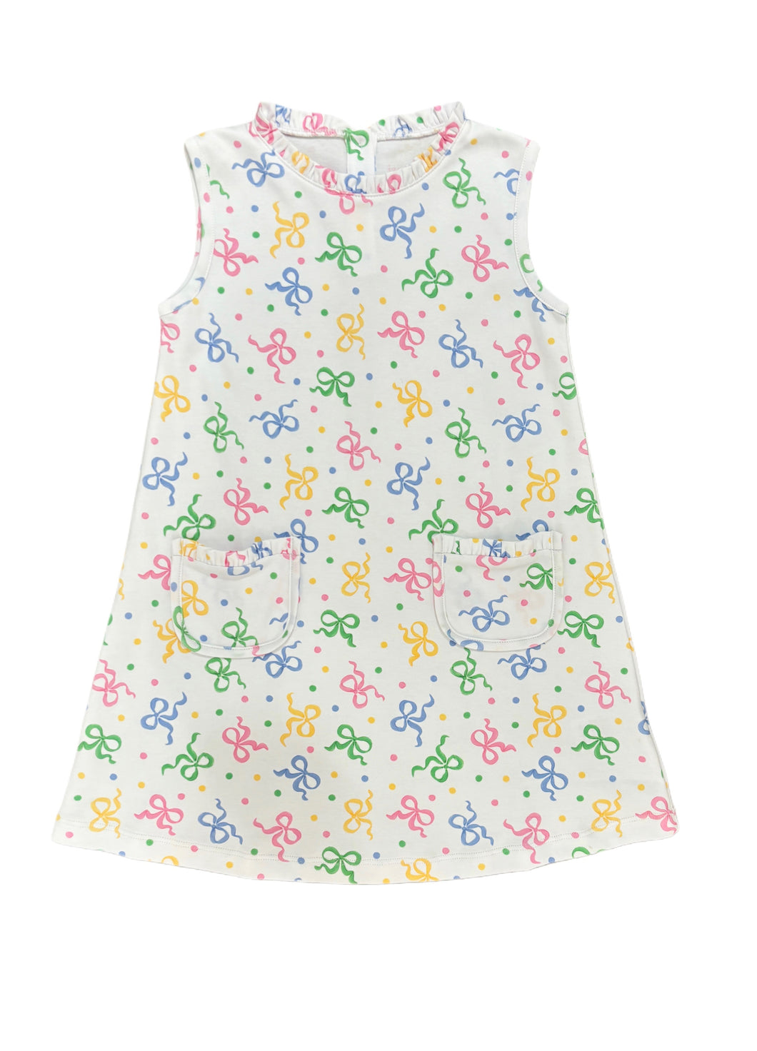 Margot Dress - Pastel Bows Knit (Ready to Ship)