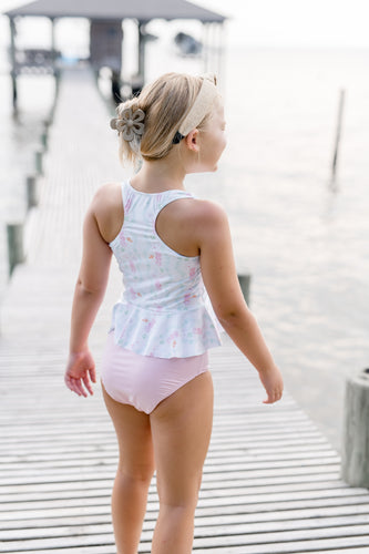 Collette Peplum Swim, Seahorse (Ready to Ship)