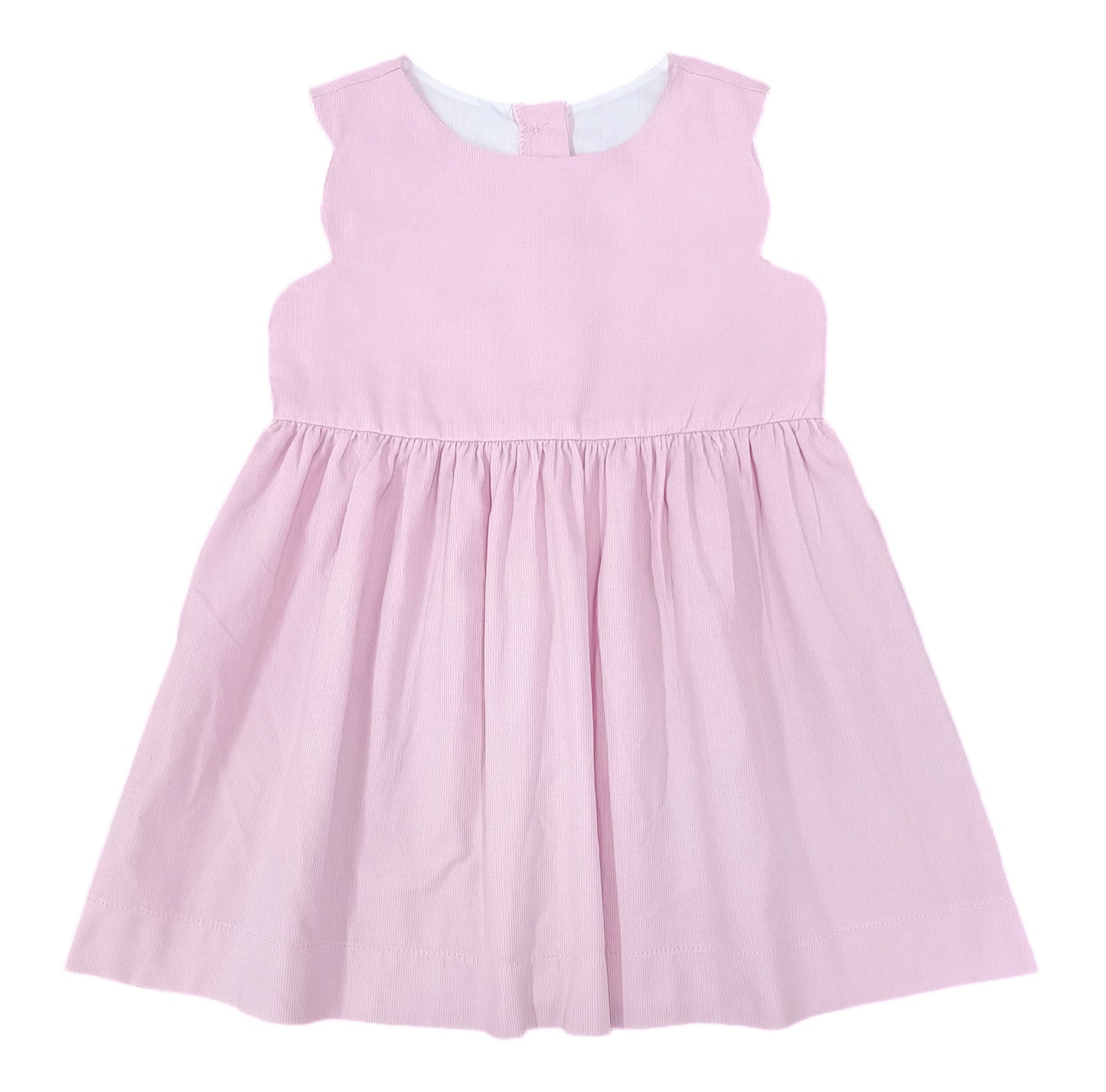 Savannah Scalloped Jumper, Light Pink Basic Cord (Ready to Ship)