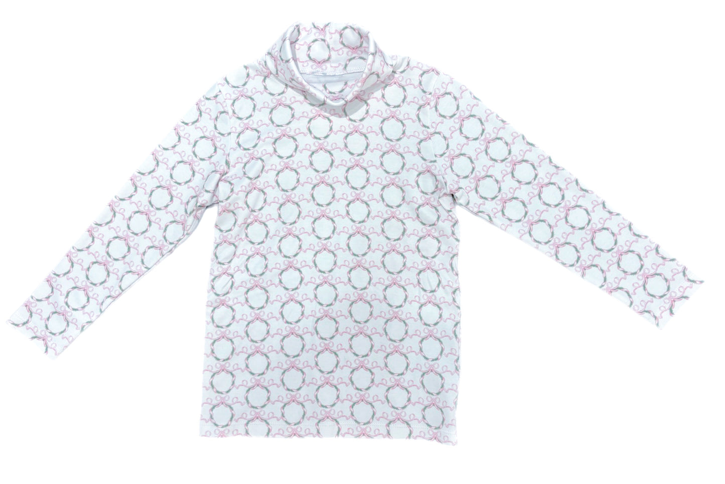Tally Turtleneck, Pink Wreath Knit