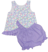 Poppy Pinafore Bloomer/Banded Short Set, Mouse- Dreamers Collection