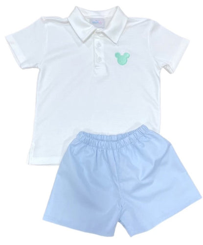 Conrad Short Set, Mint Mouse-Dreamers Collection (Ready to Ship)