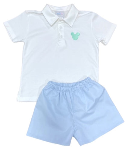 Conrad Short Set, Mint Mouse-Dreamers Collection