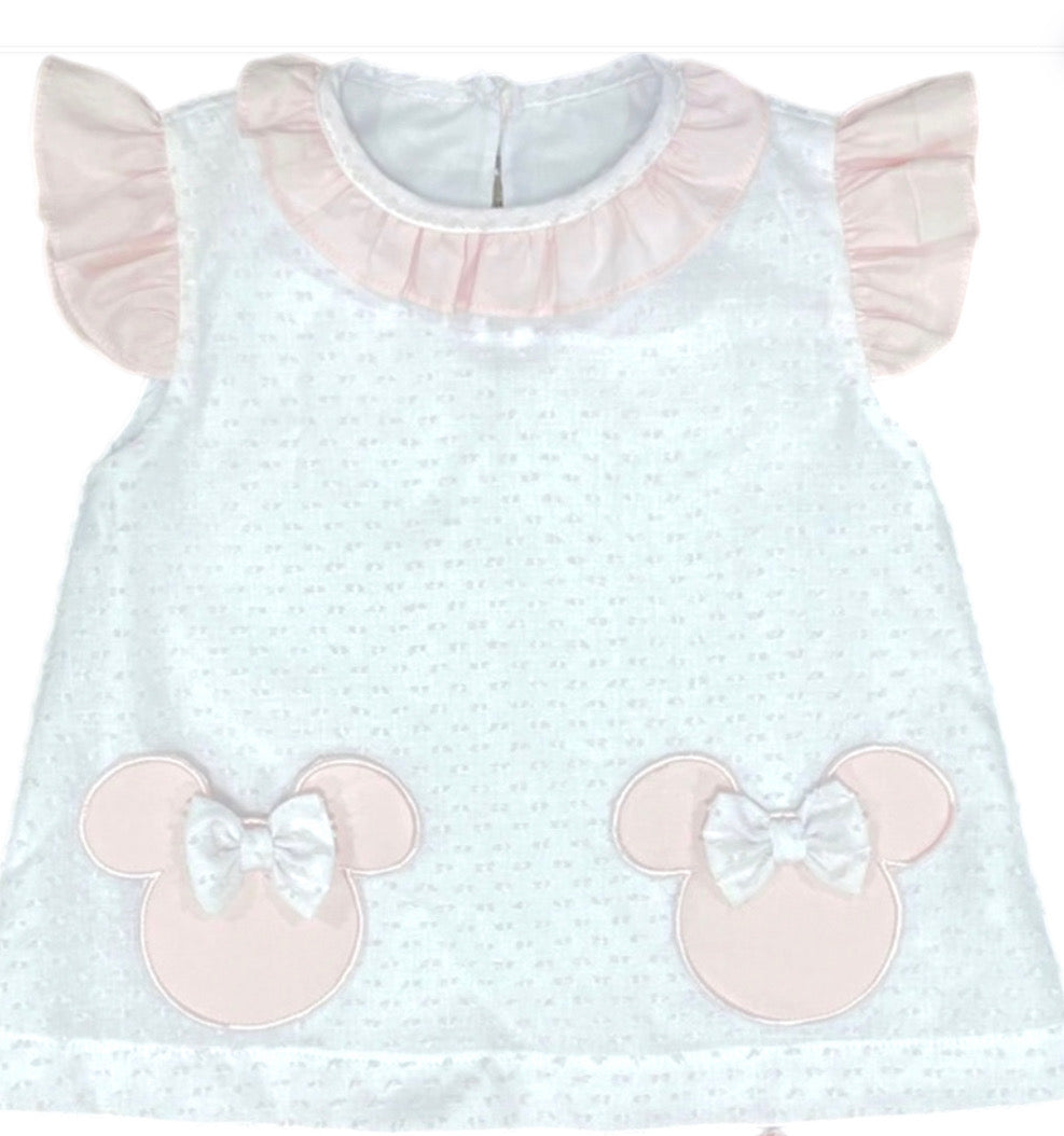 Mouse Dress Pink Swiss Dot, Dreamers Collection