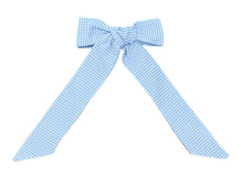 Hair Bow, Patriotic Seersucker