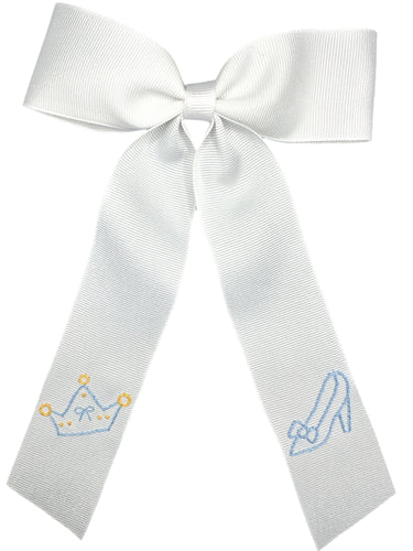 Have a Ball Glass Slipper Long Bow, No Name- Dreamers Collection