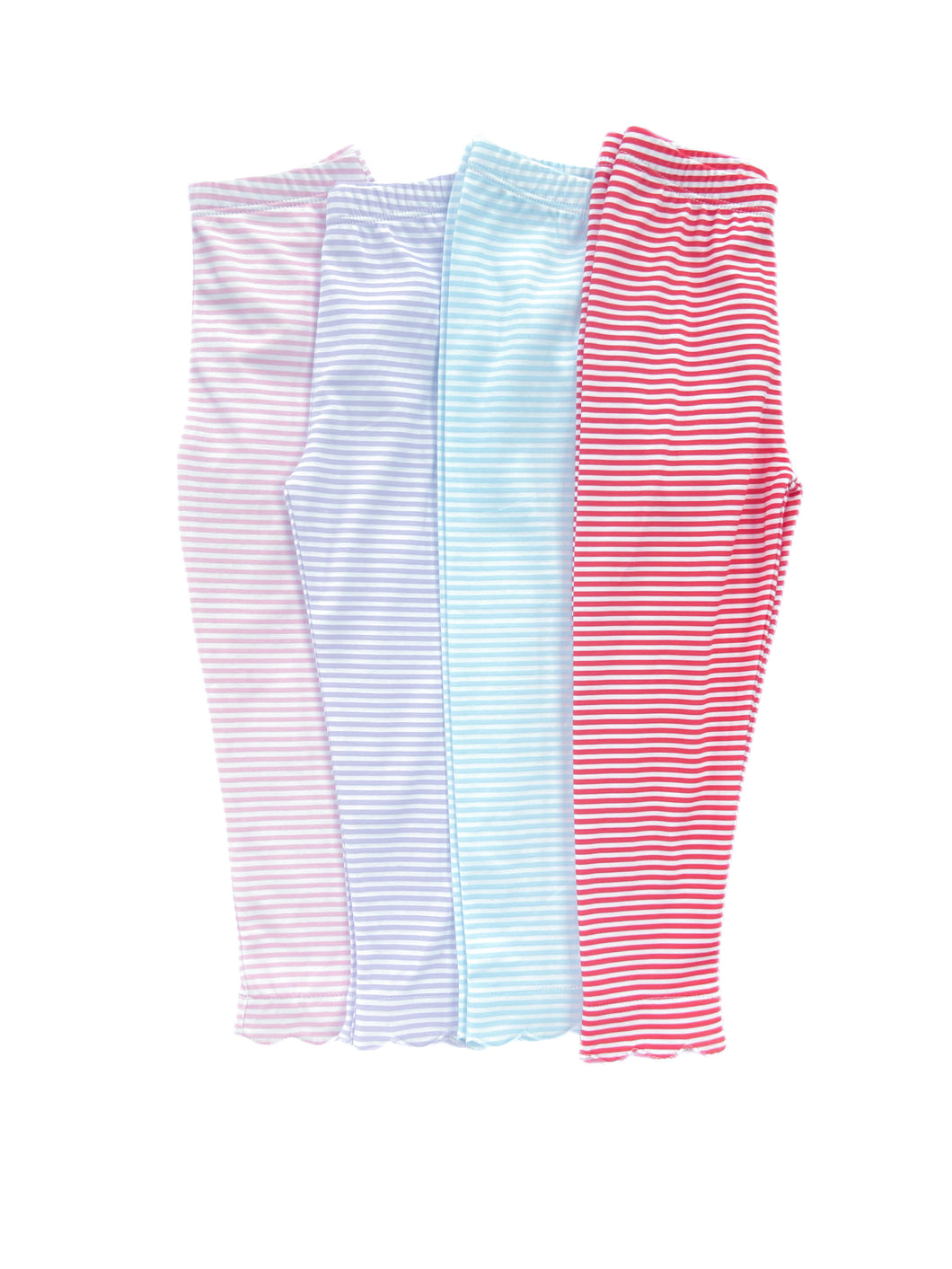 Basics Knit Leggings, Red Stripe