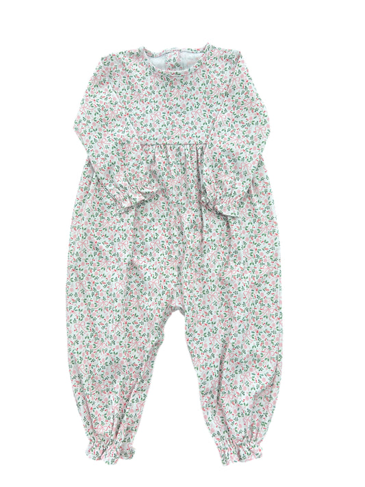 Isla Knit Long Bubble, Bows of Holly (Ready to Ship)