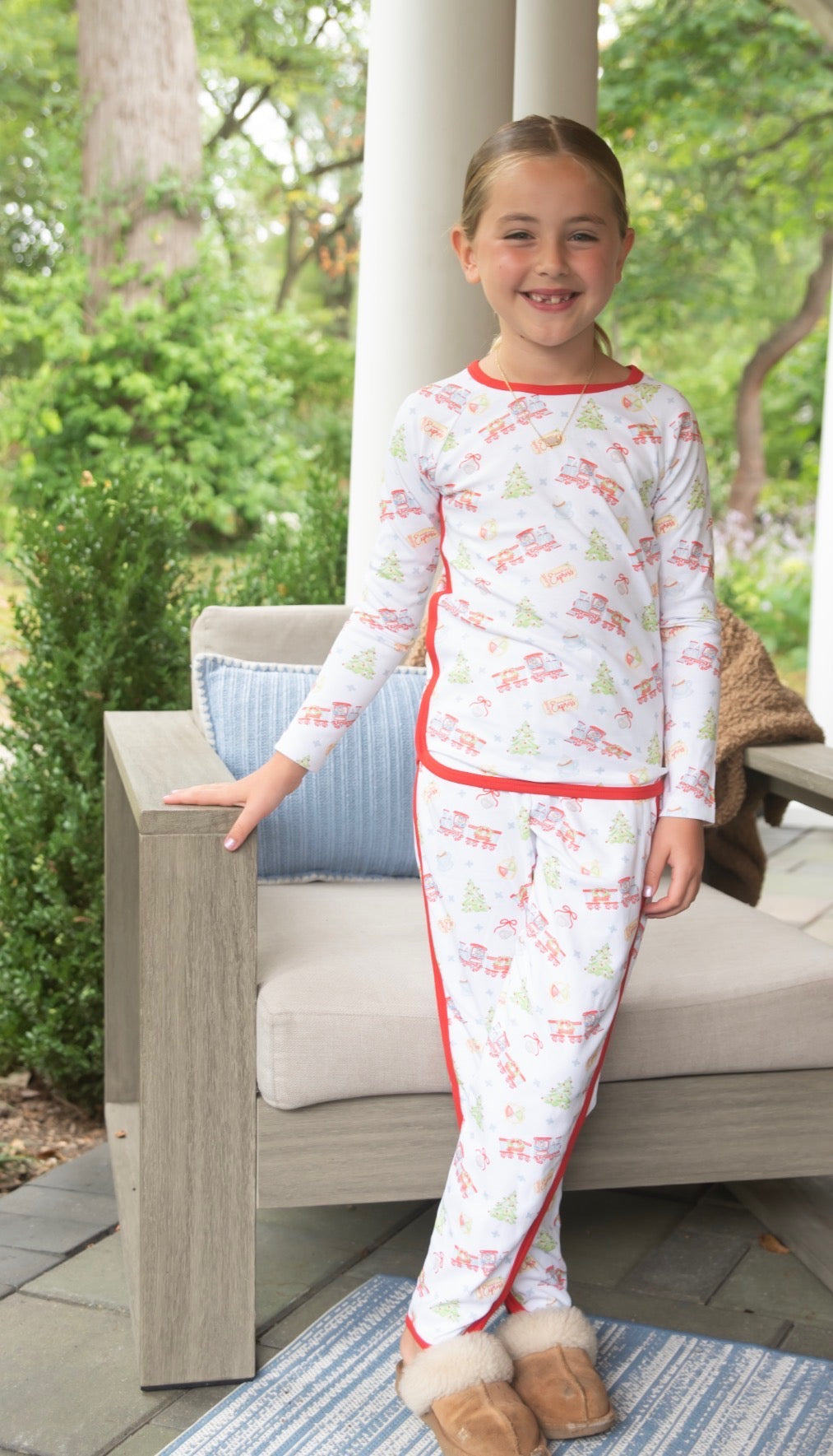 Lottie Express- Girls Two Piece Long Pant, Long Sleeve Lounge Set
